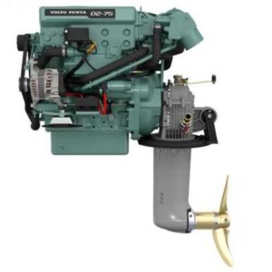 ENGINE VOLVO PENTA D2-75 + SAIL DRIVE (150S)