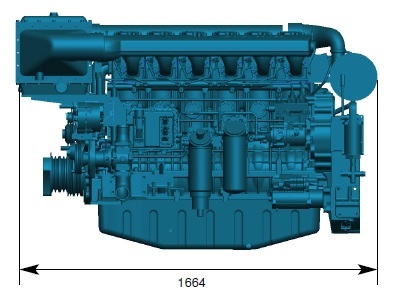 Baudouin - NEW Baudouin 6M19.3 450hp - 578hp Heavy Duty Marine Diesel Engine