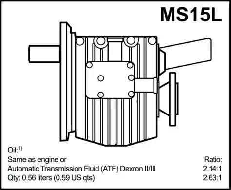 NEW Volvo Penta MS15L 2.14 Marine Gearbox