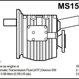 NEW Volvo Penta MS15L 2.63 Marine Gearbox