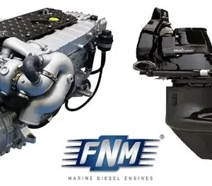 FNM - NEW FNM 42HPEP-150 150hp Marine Diesel Engine & Mercruiser Bravo 2 Sterndrive Package