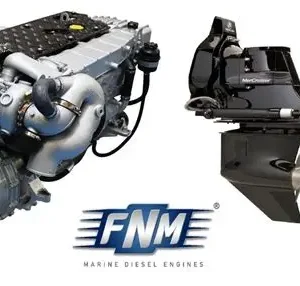 FNM - NEW FNM 42HPEP-330 330hp Marine Diesel Engine & Mercruiser Bravo 3 Sterndrive Package