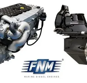FNM - NEW FNM 42HPEP-280 280hp Marine Diesel Engine & Mercruiser Bravo 3 Sterndrive Package
