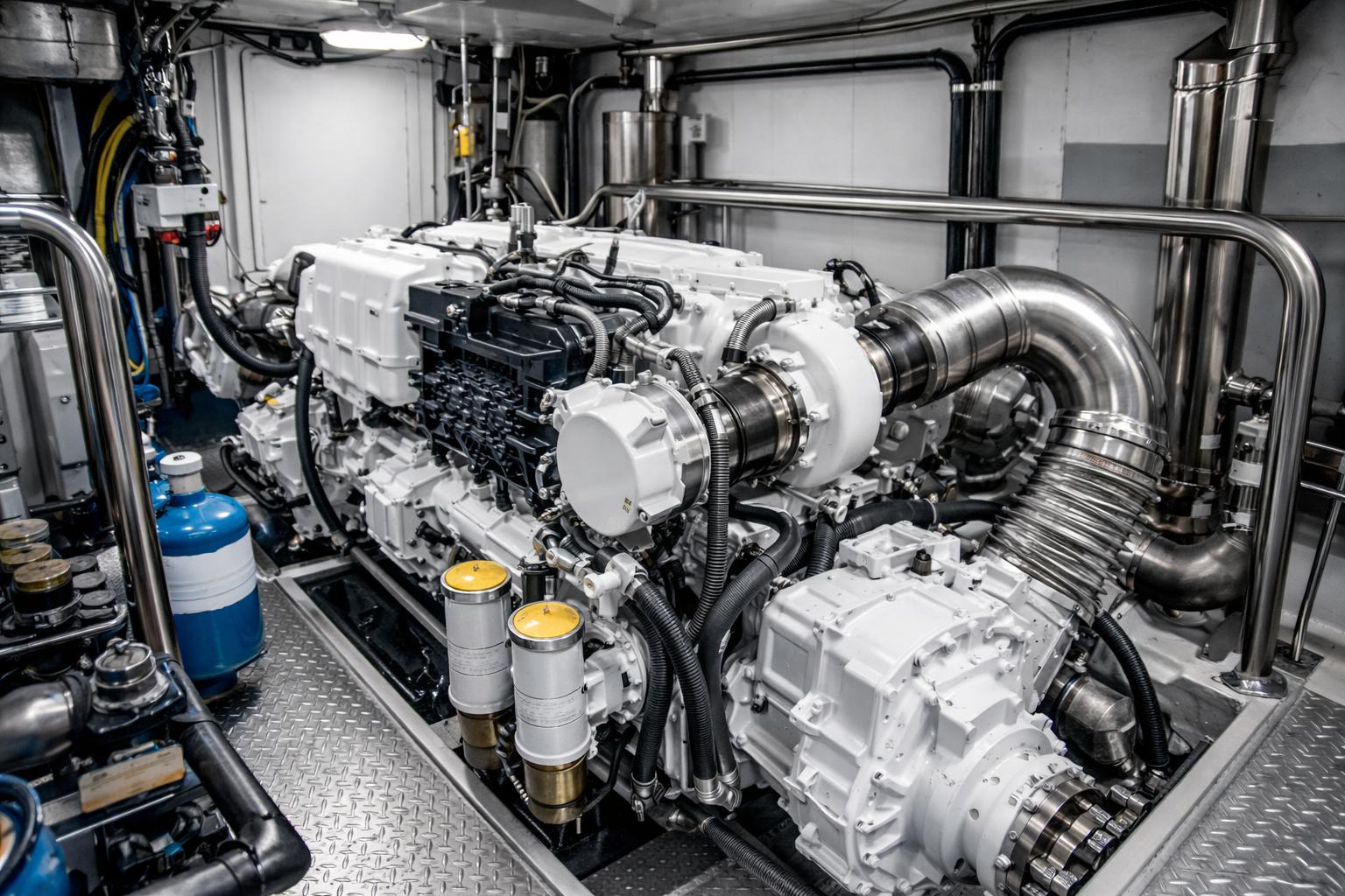 marine inboard diesel engines for sale with warranty