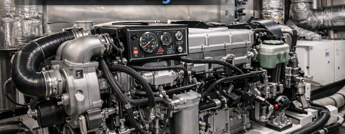 IMO emissions compliant marine inboard diesel engines