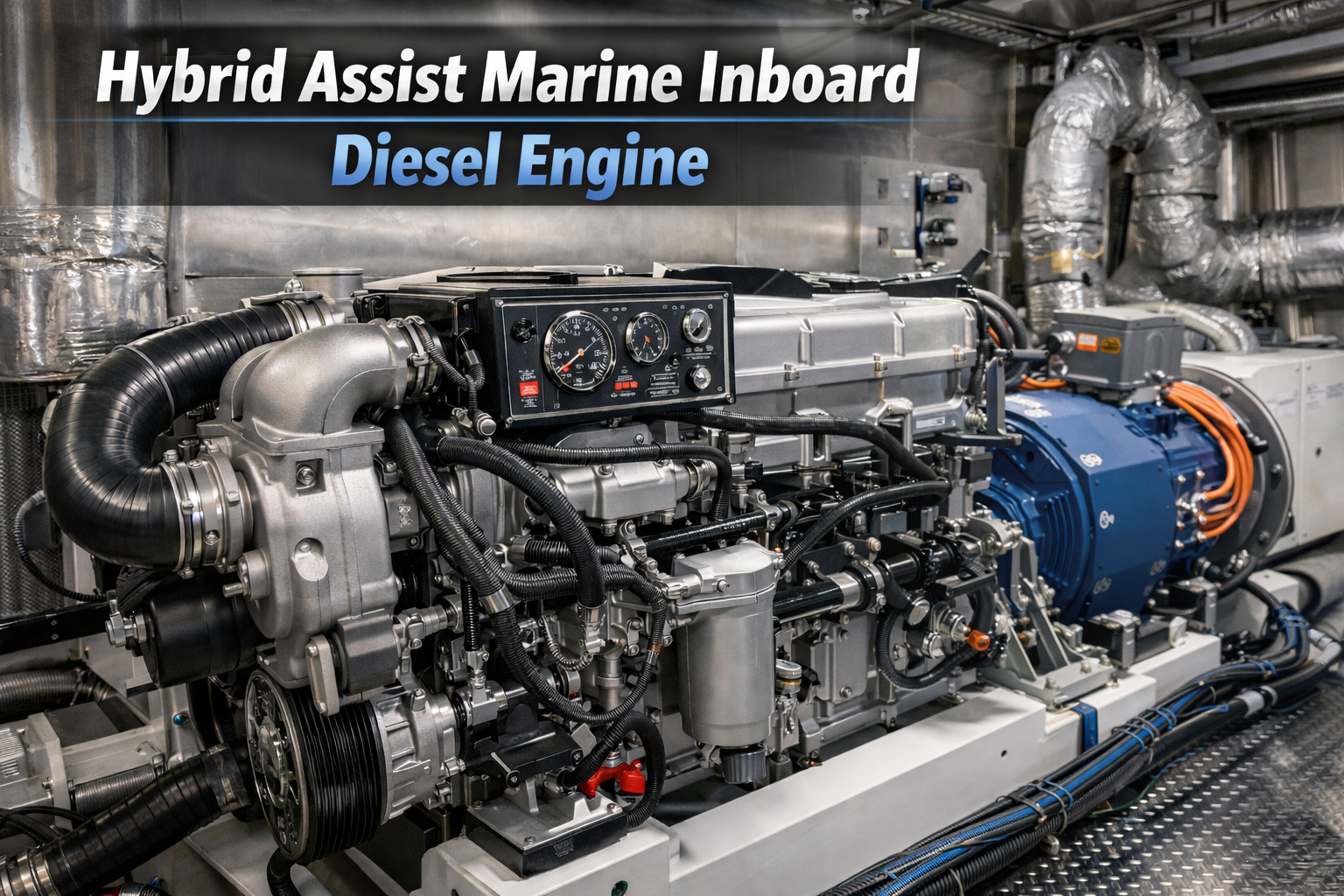 Inboard Engines Example Hybrid Assist Marine Inboard Diesel Engine: The Power Upgrade ...
