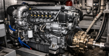 fuel efficient marine inboard diesel engine for workboats