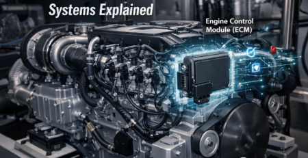 marine inboard diesel engine electronic control system