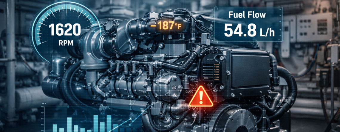 marine diesel engine telematics monitoring system