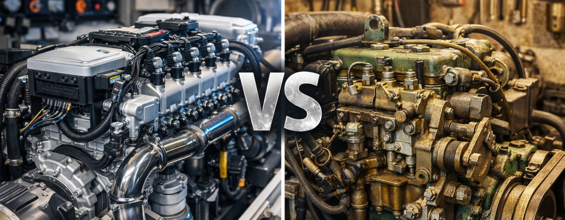 Common Rail Marine Inboard Diesel Engine vs Mechanical