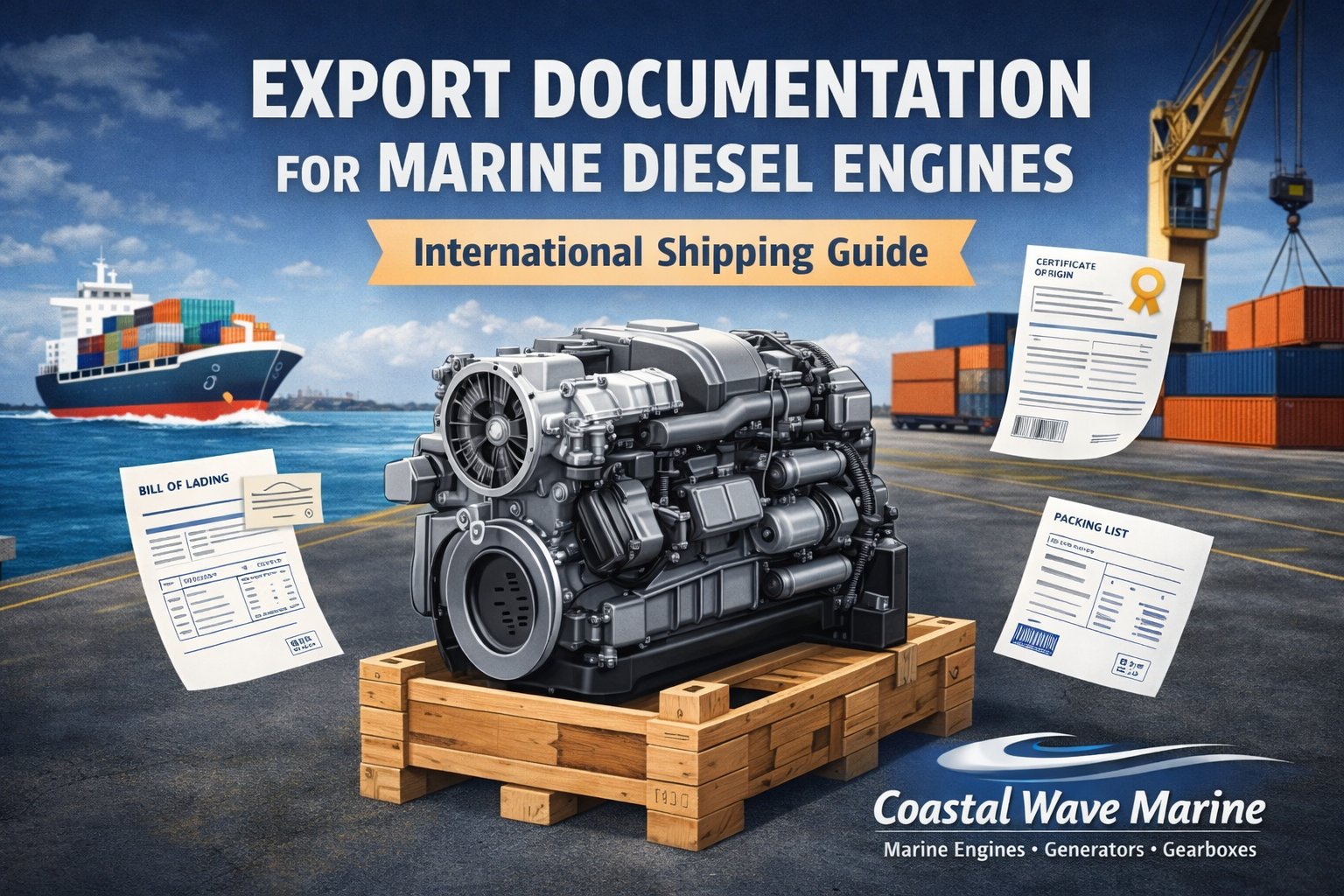export documentation for marine inboard diesel engines