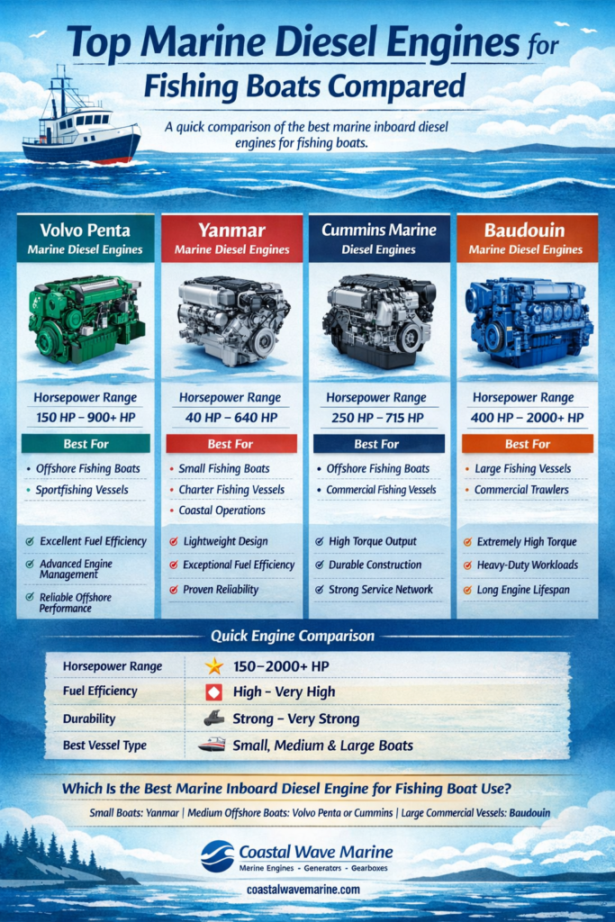 best marine inboard diesel engine for fishing boat