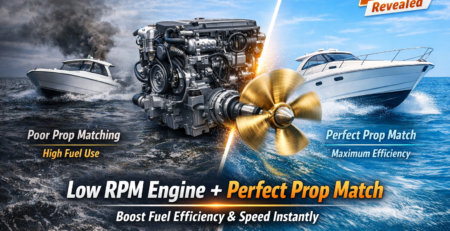 low rpm marine inboard diesel engine for prop matching