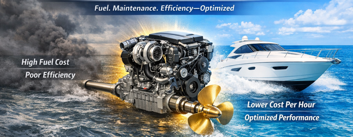 remanufactured marine inboard diesel engine cost per hour