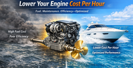 remanufactured marine inboard diesel engine cost per hour