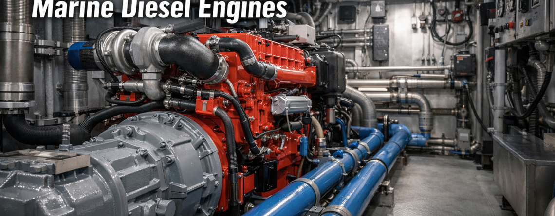 keel cooled marine inboard diesel engine