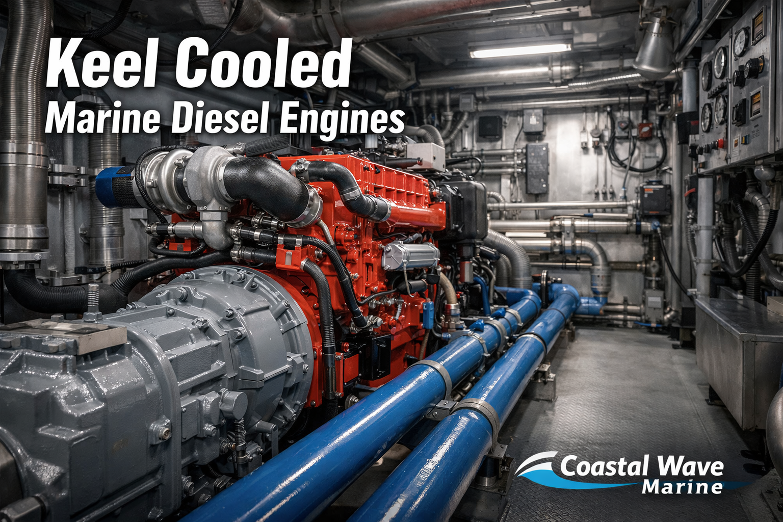 keel cooled marine inboard diesel engine